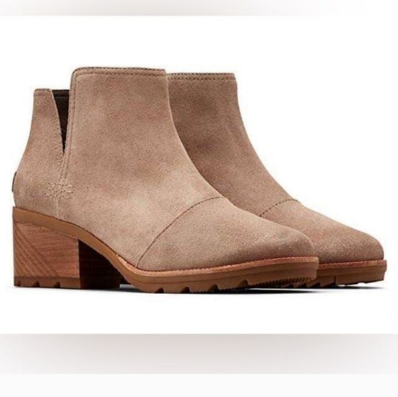 Sorel Shoes - SOREL Cate Cut-Out Booties In Ash Tan Size 8.5